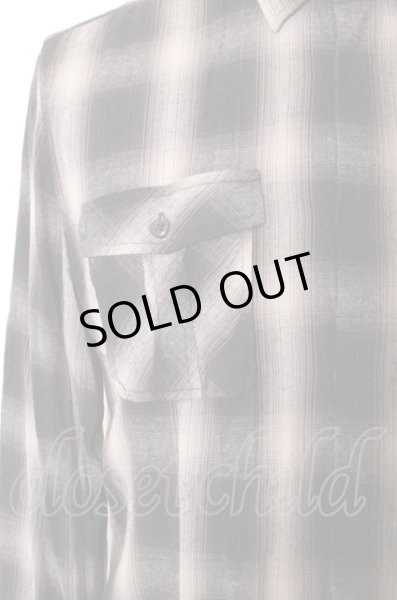 画像2: semantic design シャツ.比翼チェック /ブラック/L O-22-11-21-075-se-sh-YM-ZT340 (2)