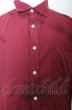 画像2: semantic design シャツ.ムラ染 /レッド/L O-22-11-21-077-se-sh-YM-ZT079 (2)