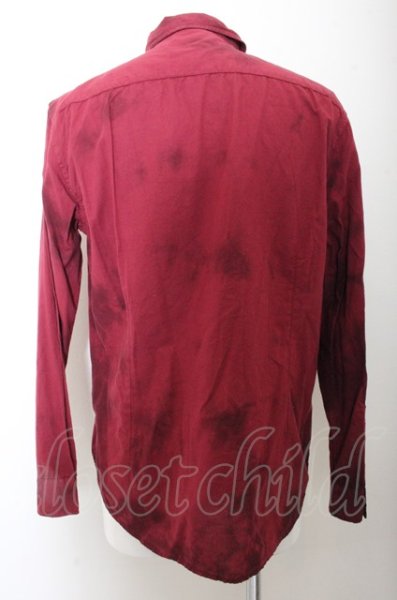 画像3: semantic design シャツ.ムラ染 /レッド/L O-22-11-21-077-se-sh-YM-ZT079 (3)