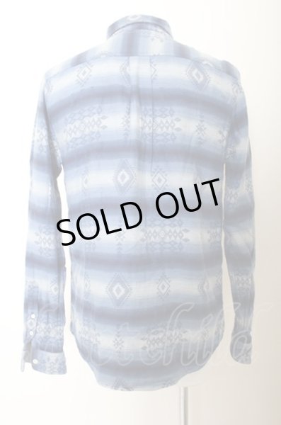 画像3: GOSTAR DE FUGA シャツ.オルテガボーダー /ブルー/46 O-22-11-21-100-GO-sh-YM-ZT077 (3)