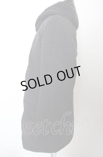 画像2: NO ID. コート.ナイロン中綿フーデッドハーフ /ブラック/3 O-22-11-24-032-NO-ou-YM-ZT481 (2)