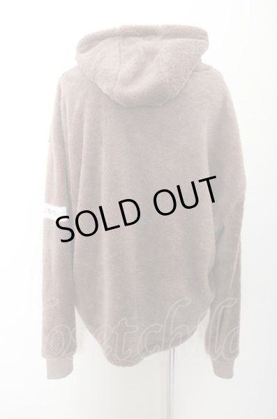 画像3: KMK(KINGLY MASK) パーカー.プリントパッチボアフーディー /ブラウン/LL O-22-11-24-033-KM-to-YM-ZT210 (3)