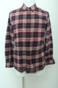 【SALE】VANQUISH シャツ.チェックネル /レッド/L O-22-11-24-005-VA-sh-YM-ZT120