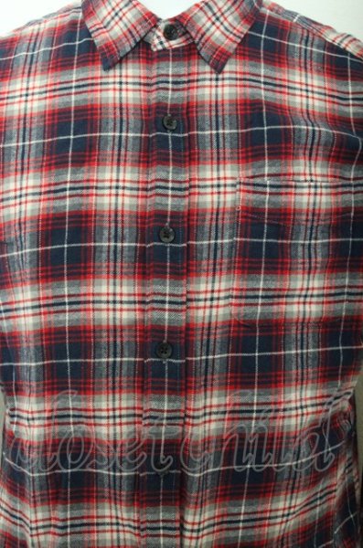 画像2: VANQUISH シャツ.チェックネル /レッド/L O-22-11-24-005-VA-sh-YM-ZT120 (2)
