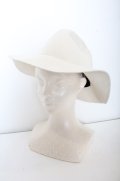【WINTERセール】Moonage Devilment(清春) ハット.Felt Hat /ホワイト/S O-22-11-24-095-Mo-za-YM-ZT134