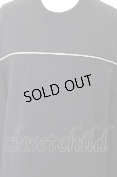 画像2: glamb トップス.ブロックレイヤードスウエット /ブラック?レッド/1 O-22-11-30-030-ET-to-IG-ZT473 (2)