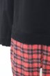 画像3: glamb トップス.ブロックレイヤードスウエット /ブラック?レッド/1 O-22-11-30-030-ET-to-IG-ZT473 (3)