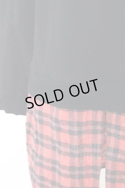 画像3: glamb トップス.ブロックレイヤードスウエット /ブラック?レッド/1 O-22-11-30-030-ET-to-IG-ZT473 (3)