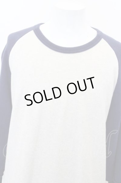 画像2: glamb トップス.ラグランレイヤードスウェット /ライトグレー?ネイビー/2 O-22-11-30-031-ET-ts-IG-ZT148 (2)