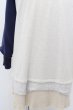 画像3: glamb トップス.ラグランレイヤードスウェット /ライトグレー?ネイビー/2 O-22-11-30-031-ET-ts-IG-ZT148 (3)