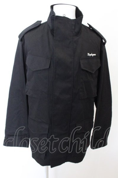 画像4: Zephyren ジャケットバックペイントミリタリー /ブラック/L O-22-11-30-032-ET-ja-IG-ZT242 (4)
