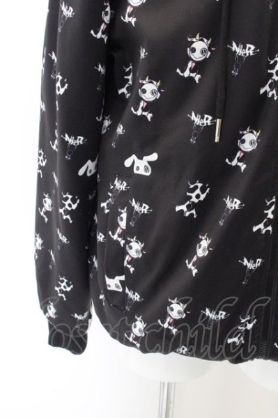 画像3: NieR CLOTHINGジャケット.超防寒裏地もこもこ総柄アウター /ブラック/ O-22-11-30-043-SE-to-IG-ZT157 (3)