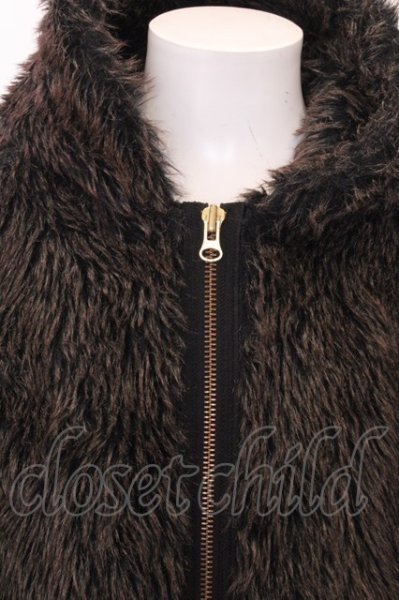 画像2: Moonage Devilment(清春) パーカー.MaD×PROPA9ANDA Fur Zip Hoodie /D.BW/44 O-22-12-04-027-Mo-ou-YM-ZT-M010 (2)