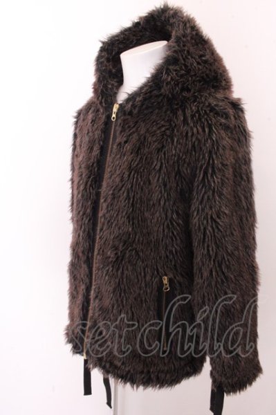 画像5: Moonage Devilment(清春) パーカー.MaD×PROPA9ANDA Fur Zip Hoodie /D.BW/44 O-22-12-04-027-Mo-ou-YM-ZT-M010 (5)