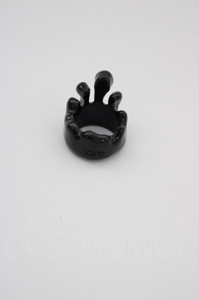 画像2: Q-pot.×VAMPS リング.ポイズンリング /ブラック/ T-22-12-09-030-QP-rg-KN-ZT068 (2)