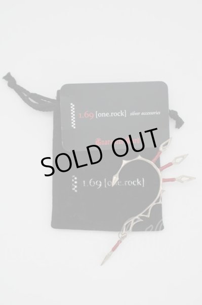 画像6: 1.69[one.rock] イヤーフック.苦無 /シルバ-×レッド/F T-22-12-09-035-ON-ac-KN-ZT494 (6)