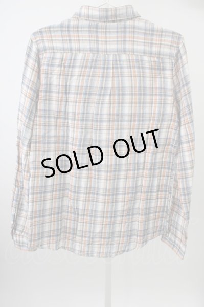 画像2: GOSTAR DE FUGA シャツ.AUTHORITYチェック /オレンジ/46 T-22-12-21-004-GO-sh-YM-ZT132 (2)