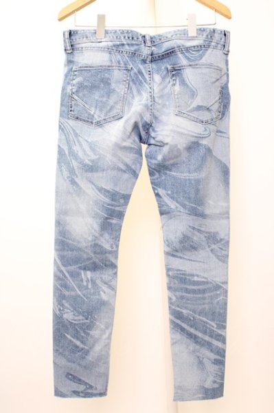 画像2: GOSTAR DE FUGA パンツ.レーザー加工クロップドストレッチスキニー /ライトブルー/46 T-22-12-21-029-GO-pa-YM-ZT227 (2)