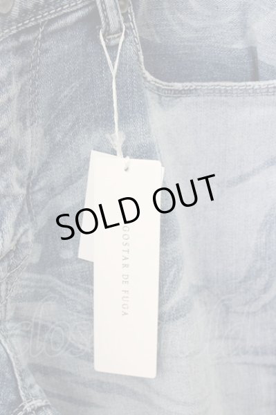 画像4: GOSTAR DE FUGA パンツ.レーザー加工クロップドストレッチスキニー /ライトブルー/46 T-22-12-21-029-GO-pa-YM-ZT227 (4)