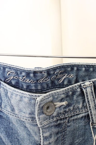 画像5: GOSTAR DE FUGA パンツ.レーザー加工クロップドストレッチスキニー /ライトブルー/46 T-22-12-21-029-GO-pa-YM-ZT227 (5)