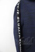画像3: 【WINTERセール】LUXE／R パーカー.ポリニットジャガードラインプル /ネイビー/L T-22-12-21-013-LU-to-YM-ZT132