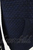 画像6: 【WINTERセール】LUXE／R パーカー.ポリニットジャガードラインプル /ネイビー/L T-22-12-21-013-LU-to-YM-ZT132