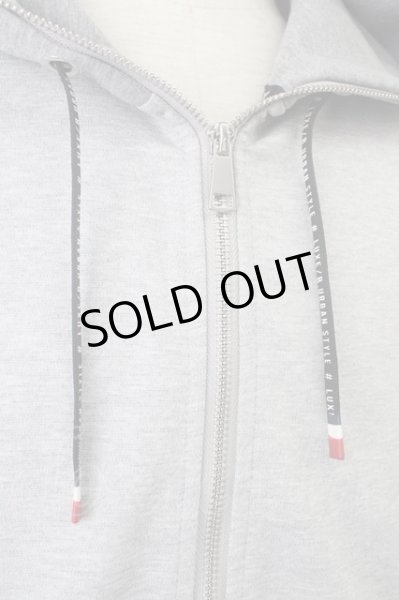 画像3: LUXE／R パーカー.袖ジャガードラインジップアップ /グレー/L T-22-12-21-014-LU-to-YM-ZT466 (3)