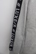 画像4: LUXE／R パーカー.袖ジャガードラインジップアップ /グレー/L T-22-12-21-014-LU-to-YM-ZT466 (4)