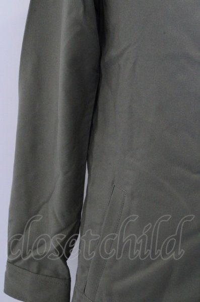 画像3: Black by VANQUISH コート.ストレッチツイルロング /カーキ/S O-22-12-22-031-Bl-ou-YM-ZT159 (3)