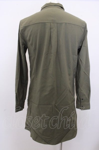 画像4: Black by VANQUISH コート.ストレッチツイルロング /カーキ/S O-22-12-22-031-Bl-ou-YM-ZT159 (4)