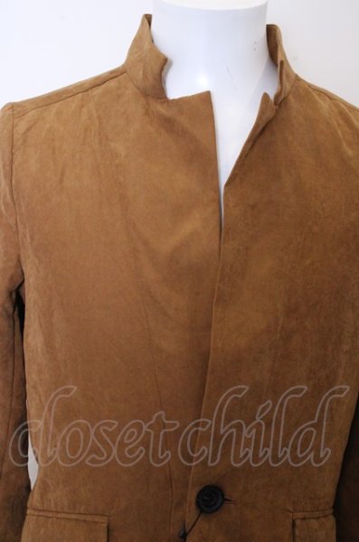 画像2: NO ID. ジャケット.Pスエードスタンドカラーチェスター /ブラウン/1 O-22-12-22-042-NO-ja-YM-ZT115 (2)