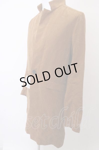 画像3: NO ID. ジャケット.Pスエードスタンドカラーチェスター /ブラウン/1 O-22-12-22-042-NO-ja-YM-ZT115 (3)