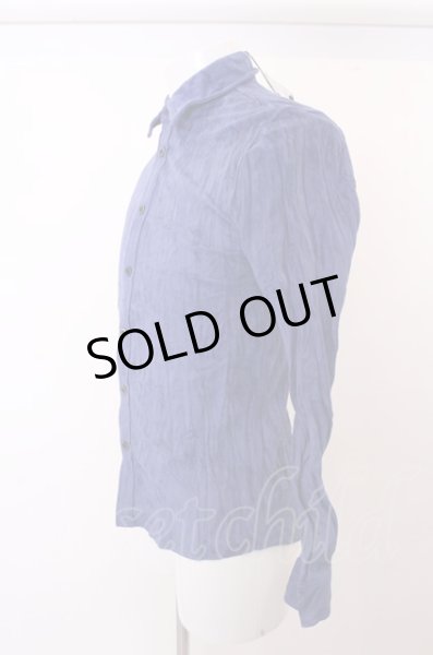 画像3: FUGA シャツ.Windy カラースウェード /ブルー/44 O-22-12-22-050-FU-sh-YM-ZT159 (3)