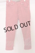 【SALE】Moonage Devilment(清春) パンツ.コットンストレッチクロップドスキニー /レッド/00 O-22-12-26-153-Mo-pa-YM-ZT201
