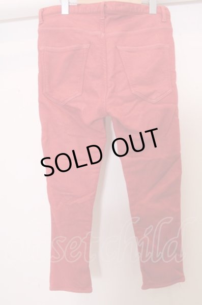 画像2: Moonage Devilment(清春) パンツ.コットンストレッチクロップドスキニー /レッド/00 O-22-12-26-153-Mo-pa-YM-ZT201 (2)