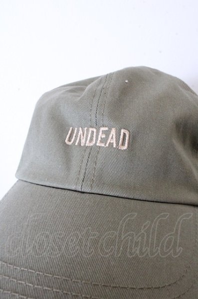 画像2: Moonage Devilment(清春) キャップ.ベースボールキャップUNDEAD /カーキ/ O-22-12-26-163-Mo-za-YM-ZT196 (2)
