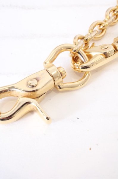 画像2: Moonage Devilment(清春) ウォレットチェーン.リングリンク /ゴールド/ O-22-12-26-180-Mo-za-YM-ZT196 (2)