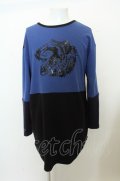 【WINTERセール】SMACK ENGINEER カットソー.BI-COLOR 2WAY LONG /ネイビーｘブラック/F O-22-12-26-046-SM-to-YM-ZT018