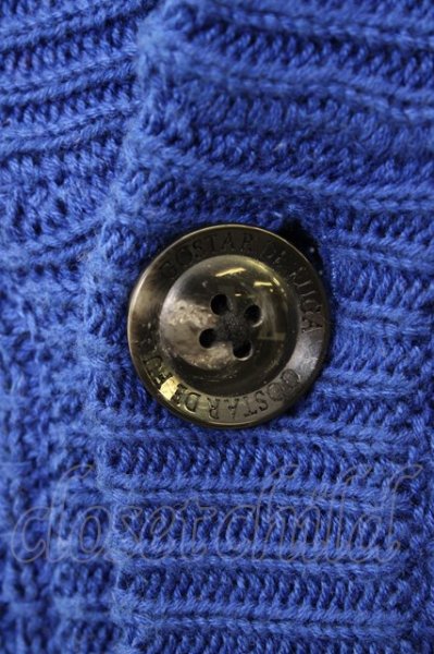 画像4: GOSTAR DE FUGA カーデ.Exclusive ショールニット /ブルー/46 T-22-12-27-002-GO-to-YM-ZT225 (4)