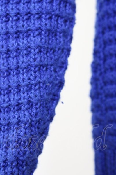 画像7: GOSTAR DE FUGA カーデ.Exclusive ショールニット /ブルー/46 T-22-12-27-002-GO-to-YM-ZT225 (7)