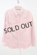 【SALE】JACKROSE シャツ.ストレッチカラーデニムウエスタン /ピンク/3 T-22-12-27-003-JA-sh-YM-ZT434
