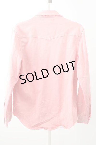 画像2: JACKROSE シャツ.ストレッチカラーデニムウエスタン /ピンク/3 T-22-12-27-003-JA-sh-YM-ZT434 (2)