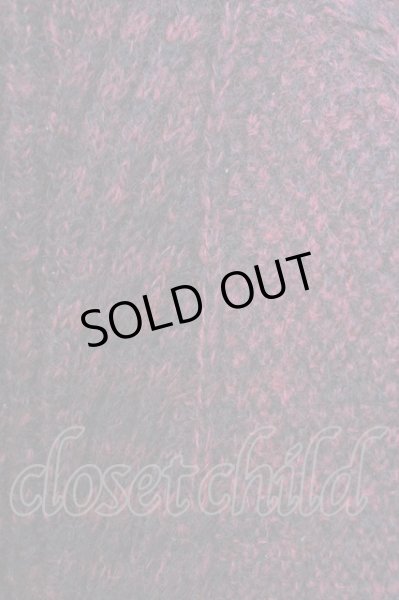 画像3: FUGA ニット.ケーブル編みVネック /レッド/44 T-22-12-27-005-FU-to-YM-ZT225 (3)