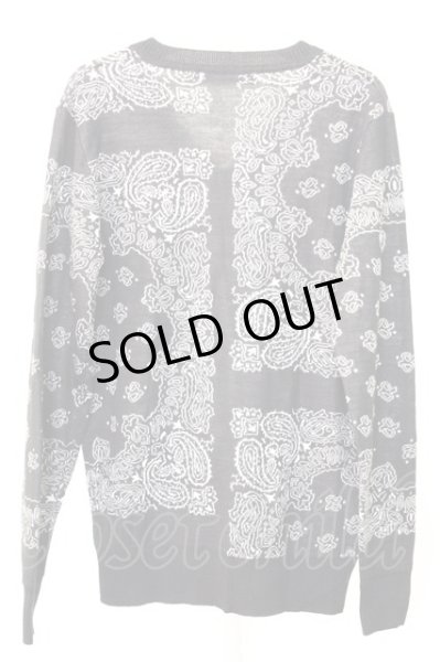 画像2: FUGA ニット.Cortina ペイズリーニットVネック /ブラック/46 T-22-12-27-014-FU-to-YM-ZT388 (2)