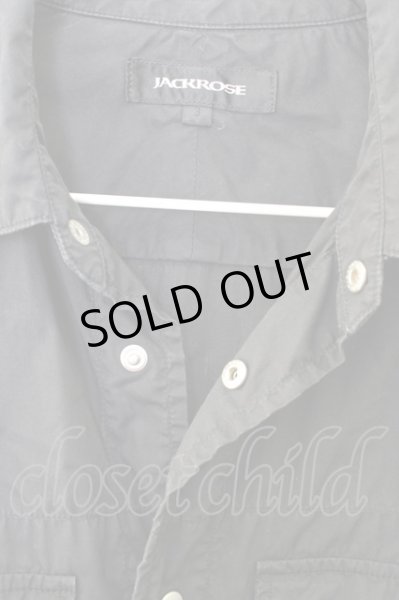 画像4: JACKROSE シャツ.ロゴプリントコットン /ブラック/3 T-22-12-27-015-JA-sh-YM-ZT195 (4)