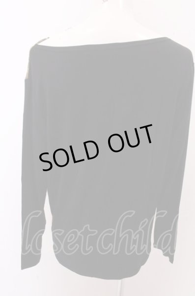 画像2: anko ROCK カットソー.スカルドレープ /パターン/ O-22-12-28-052-ET-to-YM-ZT149 (2)