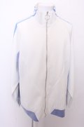 【WINTERセール】REFLEM ジャケット.切り替えハイネックトラック /ホワイトｘブルー/F O-22-12-28-075-RE-ja-YM-ZT164