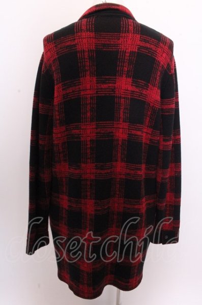 画像2: NO ID. BLACK シャツ.コットンニットロング /レッド/2 O-22-12-28-025-NO-sh-YM-ZT070 (2)
