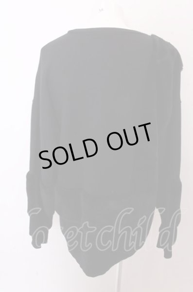 画像2: CIVARIZE カットソー.Jolt ファー切り替えプルオーバービッグスウェット /ブラック/F O-22-12-28-048-CI-ts-YM-ZT150 (2)