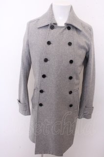 NO ID. BLACK コート.フェイクムートンリバーシブルフーデッド